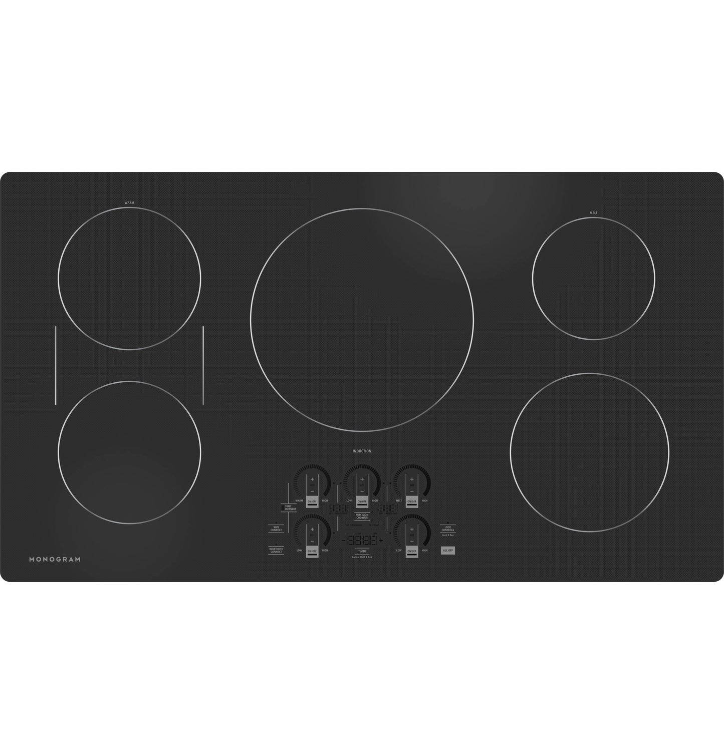 MONOGRAM Monogram ENERGY STAR 36" Induction Cooktop Black - ZHU36RDTBB