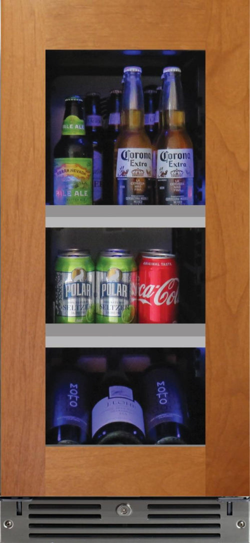 XO APPLIANCE XOU15BCGOR 15" Beverage Center, Panel Ready Glass, Right Hinge Custom Panel Ready - XOU15BCGOR