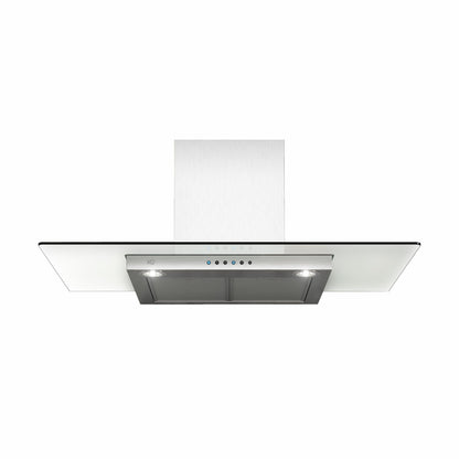 XO APPLIANCE XOQ30GC 30" CCC 600/395 CFM Wall Chimney Hood Stainless/Glass in Stainless Steel - XOQ30GC