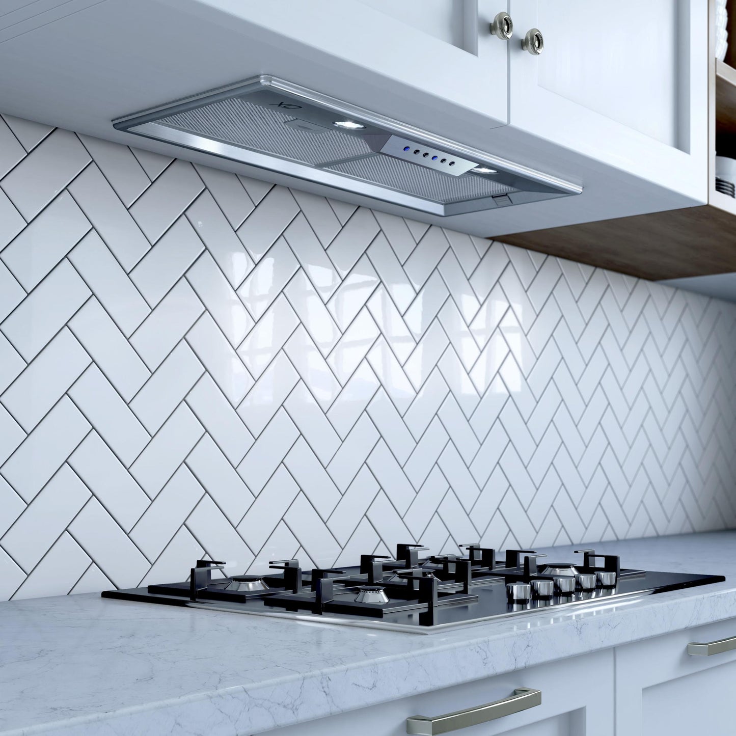 XO APPLIANCE XOI21SMUA 21" Make up Air Model 395 CFM Insert For Custom Built Hood Italian Made Silver - XOI21SMUA
