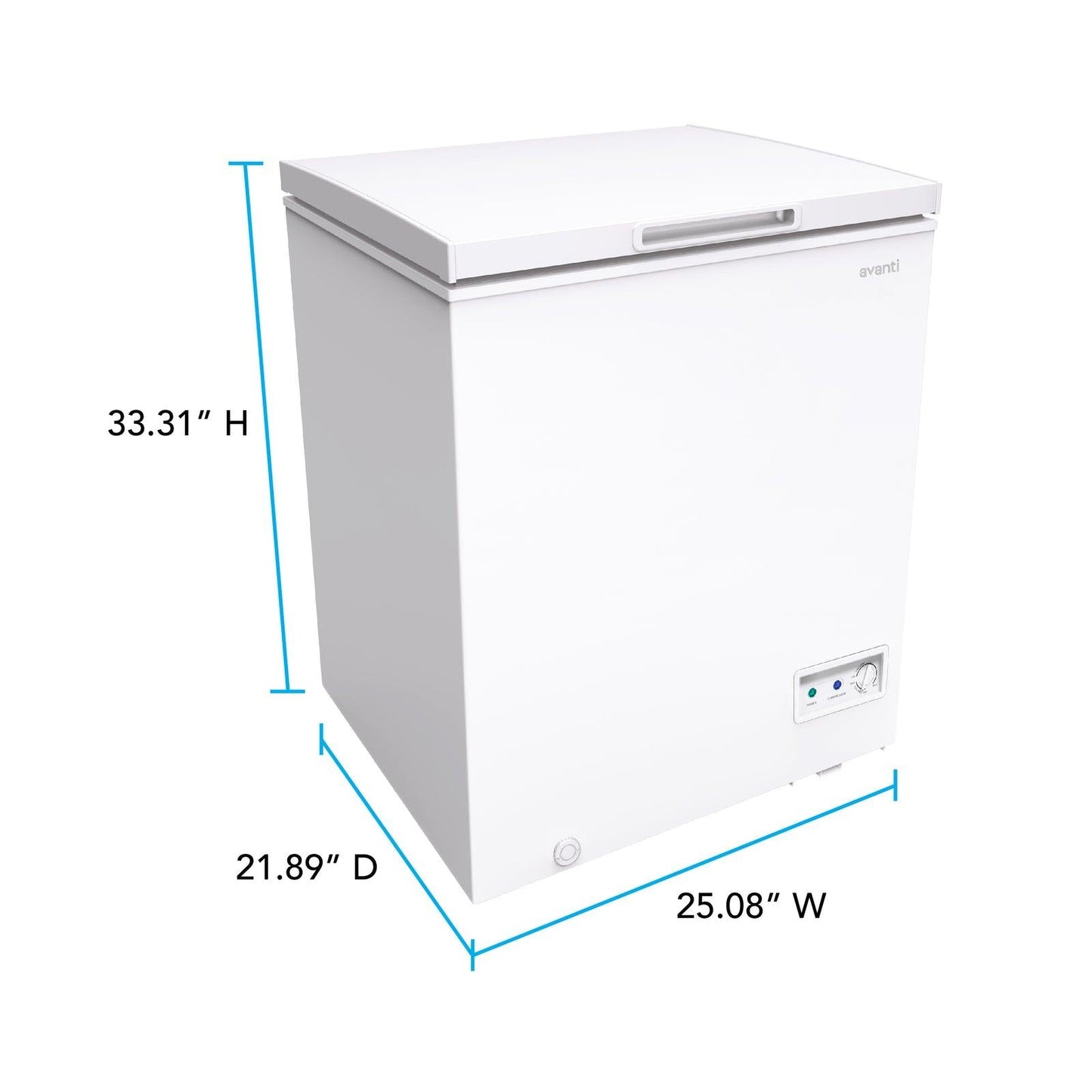 AVANTI Avanti 5.0 cu. ft. Garage Ready Convertible Chest Freezer White - CF5F0W