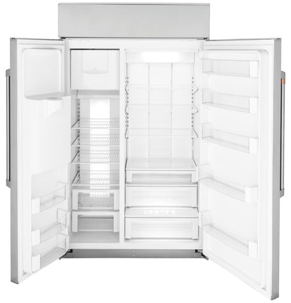 CAFE  48" Smart Built-In Side-by-Side Refrigerator with Dispenser in Stainless Steel - CSB48YP2NS1