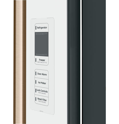 CAFE CWE23SP4MW2 CAFé™ ENERGY STAR® 23.1 Cu. Ft. Smart Counter-Depth French-Door Refrigerator White