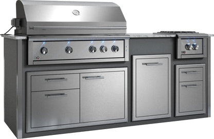 XO APPLIANCE XOGOK42V1BL Factory Assembled, Appliance Ready Designer Island Black On White - XOGOK42V1BL