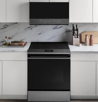 CAFE  2.1 Cu. Ft. Smart Over-the-Range Microwave Oven in Platinum Glass Gray - CVM721M2NS5