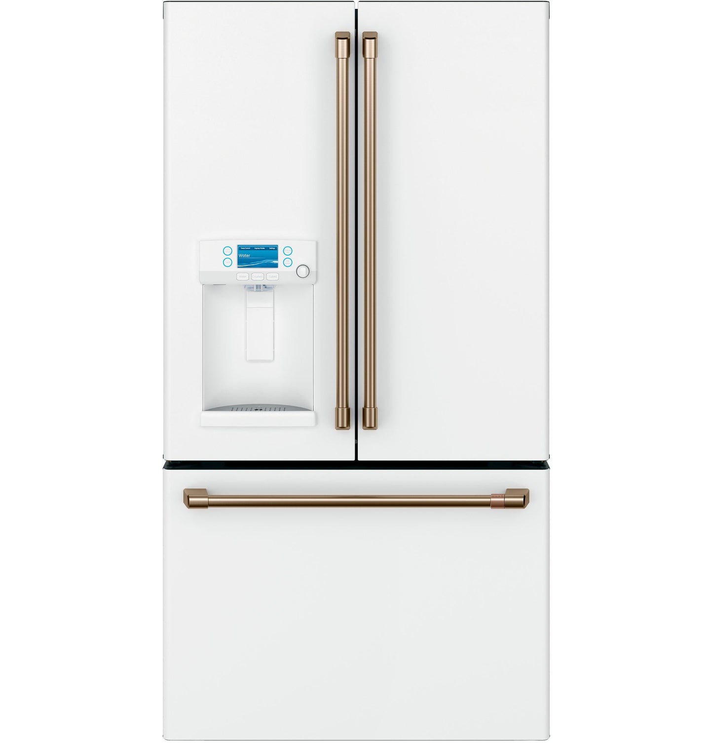 CAFE  ENERGY STAR 22.1 Cu. Ft. Smart Counter-Depth French-Door Refrigerator with Hot Water Dispenser White - CYE22TP4MW2