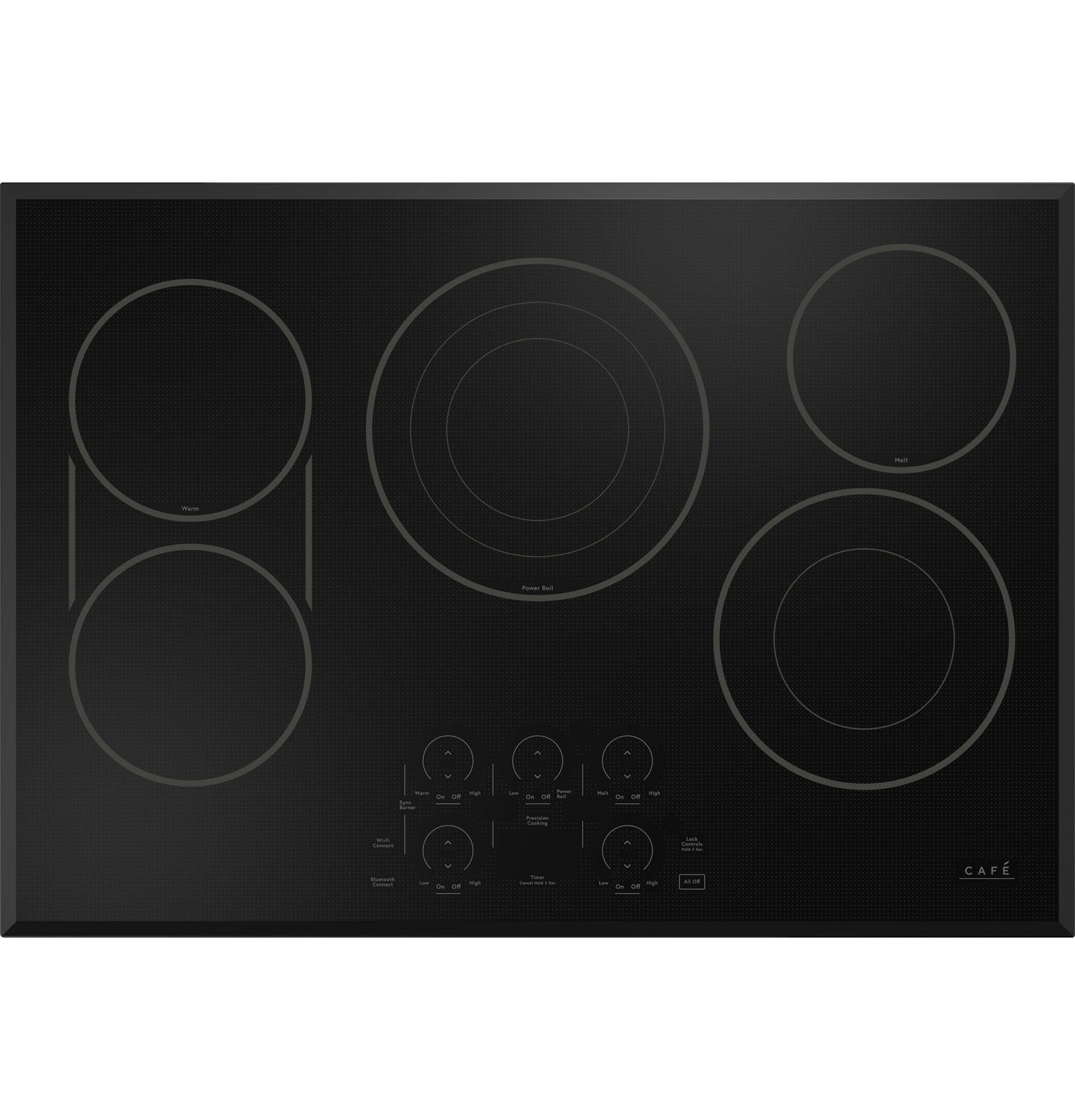 CAFE  30" Touch-Control Electric Cooktop Black - CEP90301TBB