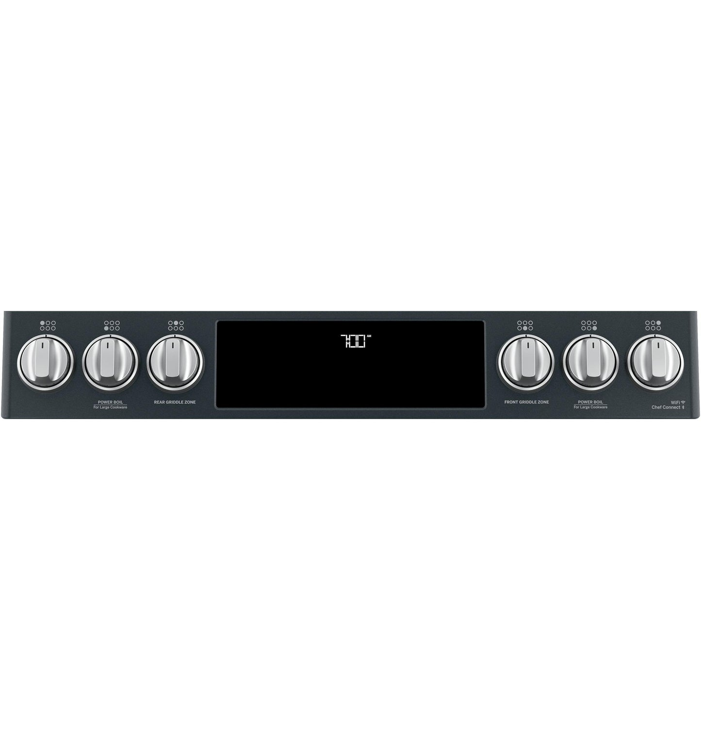 CAFE  30" Smart Slide-In, Front-Control, Gas Range with Convection Oven Black - CGS700P3MD1