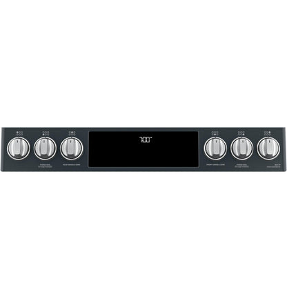 CAFE  30" Smart Slide-In, Front-Control, Gas Range with Convection Oven Black - CGS700P3MD1