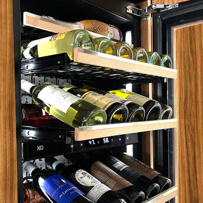 XO APPLIANCE XOU2470WTZGO Tall Triple Zone Wine Cooler, Panel Ready Glass Custom Panel Ready - XOU2470WTZGO