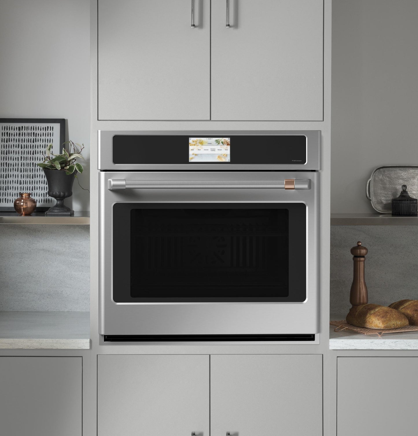 CAFE 27" Smart Single Wall Oven with Convection in Stainless Steel - CKS70DP2NS1