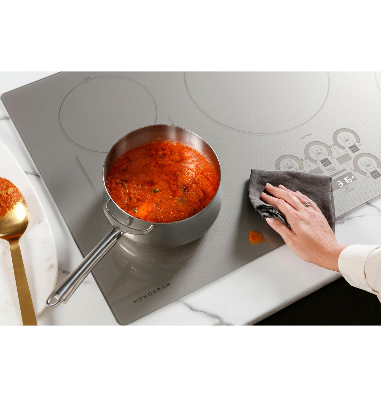 MONOGRAM Monogram ENERGY STAR 36" Induction Cooktop Black - ZHU36RDTBB
