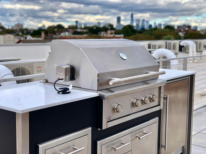 XO APPLIANCE XOGOK36V1GR Factory Assembled, Appliance Ready Designer Island Gray - XOGOK36V1GR
