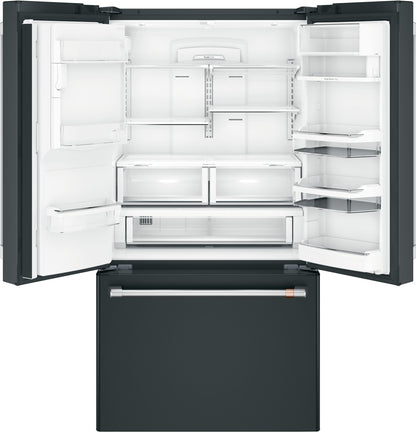 CAFE ENERGY STAR 22.1 Cu. Ft. Smart Counter-Depth French-Door Refrigerator with Hot Water Dispenser Black - CYE22TP3MD1