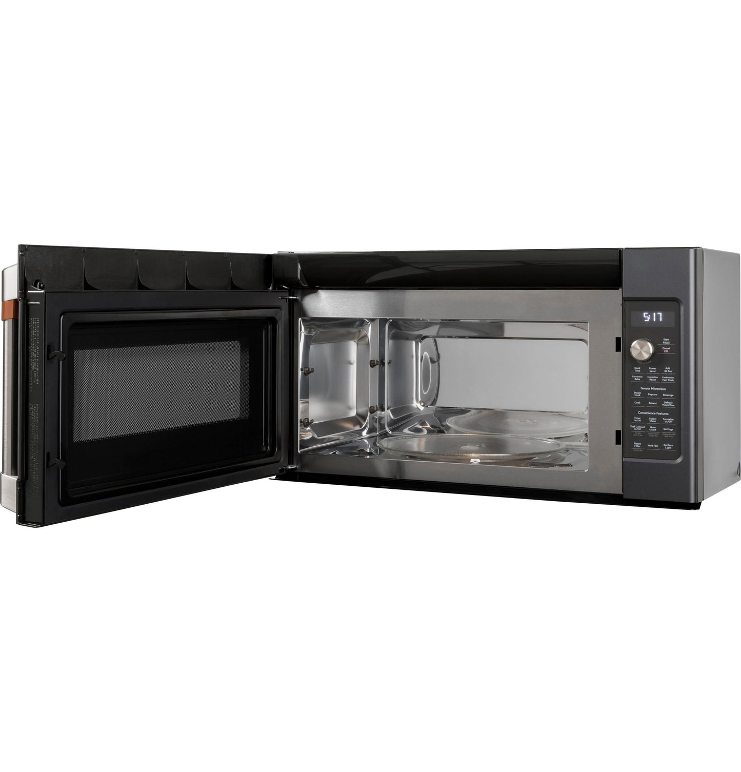 CAFE  1.7 Cu. Ft. Convection Over-the-Range Microwave Oven Black - CVM517P3RD1