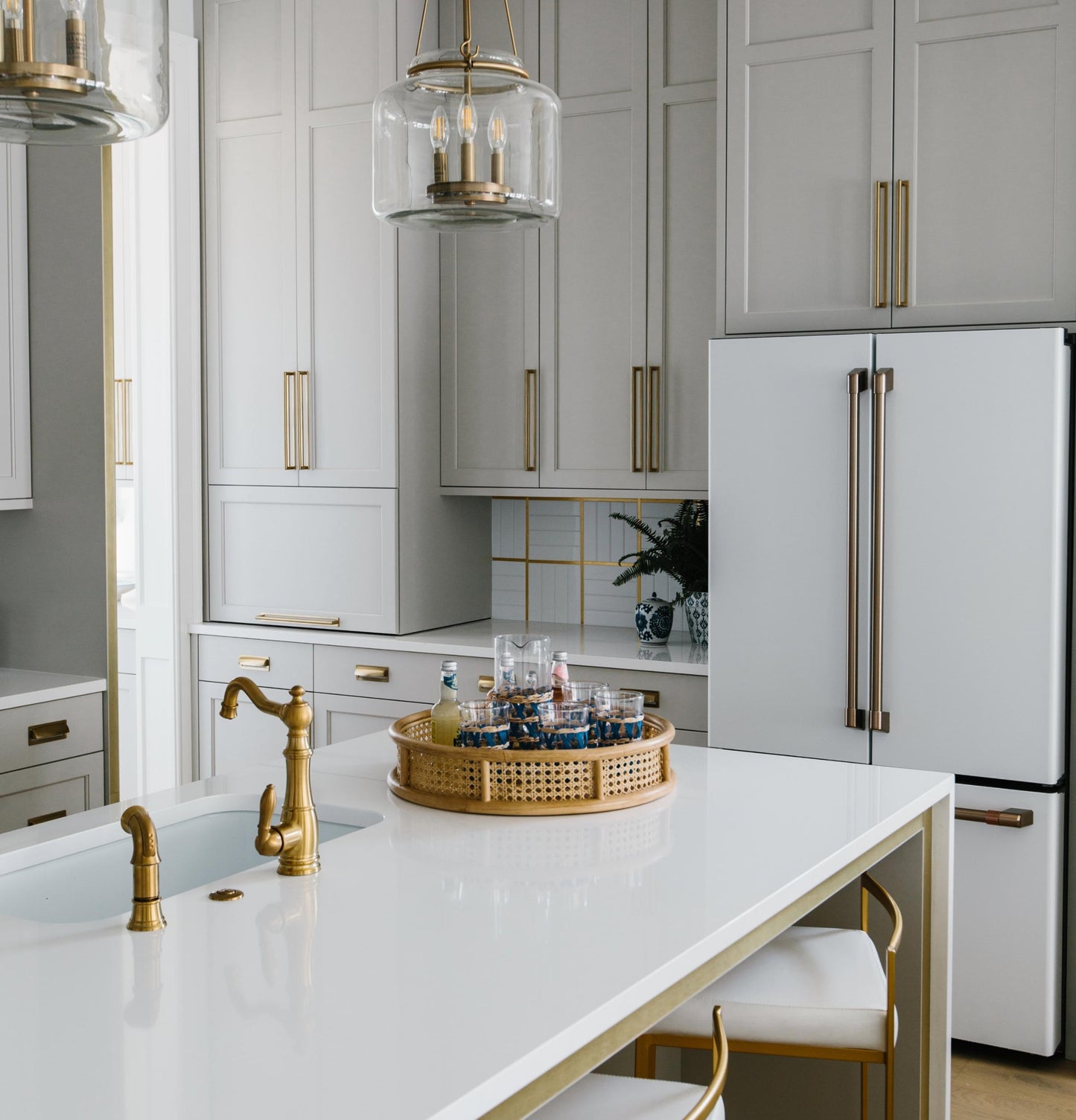 CAFE CWE23SP4MW2 CAFé™ ENERGY STAR® 23.1 Cu. Ft. Smart Counter-Depth French-Door Refrigerator White