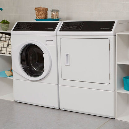 SPEED QUEEN DF7004WG DF7 Sanitizing White Gas Dryer with Front Control Pet Plus Steam Over-Dry Protection Technology ENERGY STAR White - DF7004WG