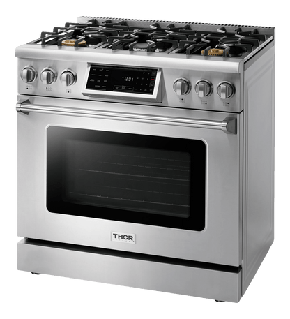 Thor Kitchen 36-Inch Tilt Panel Gas Range - Professional - TRG3601
