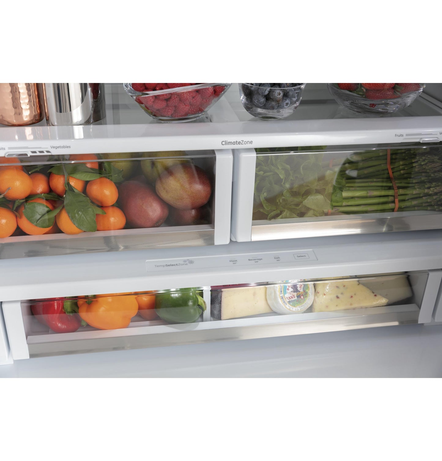 CAFE CWE23SP4MW2 CAFé™ ENERGY STAR® 23.1 Cu. Ft. Smart Counter-Depth French-Door Refrigerator White