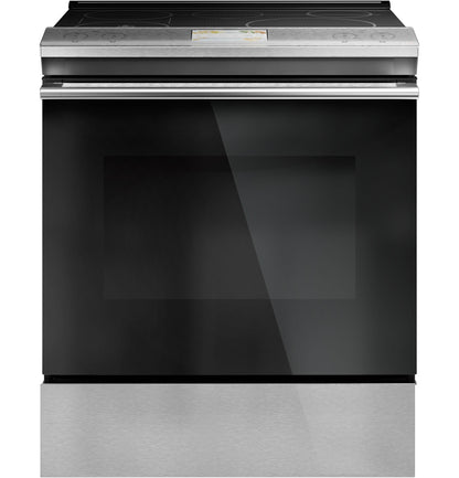 CAFE  30" Smart Slide-In, Front-Control, Induction and Convection Range with In-Oven Camera in Platinum Glass Gray - CHS90XM2NS5