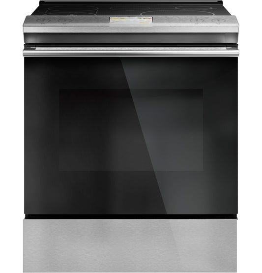 CAFE  30" Smart Slide-In, Front-Control, Induction and Convection Range with In-Oven Camera in Platinum Glass Gray - CHS90XM2NS5