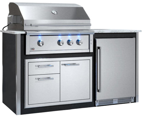 XO APPLIANCE XOGOK36V2BL Factory Assembled, Appliance Ready Designer Island Black On White - XOGOK36V2BL