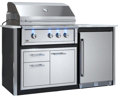 XO APPLIANCE XOGOK36V2BL Factory Assembled, Appliance Ready Designer Island Black On White - XOGOK36V2BL