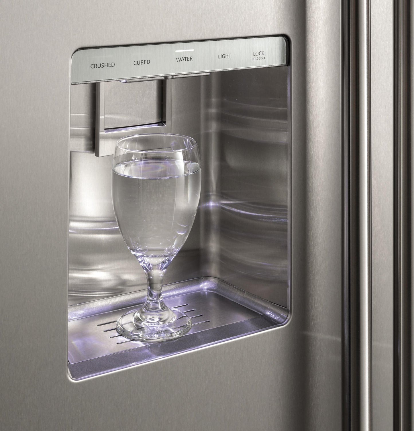 MONOGRAM Monogram 36" Built-In Side-by-Side Refrigerator with Dispenser in Stainless Steel - ZISS360DNSS