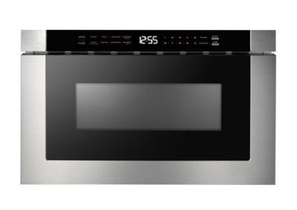 XO APPLIANCE XOMWD24S 24" Built-In Microwave Drawer - Black Glass & Stainless Black On Stainless - XOMWD24S