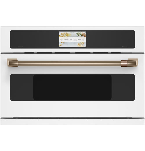 CAFE  30" Custom Speed Cook Oven with 120V Advantium Technology White - CSB913P4VW2