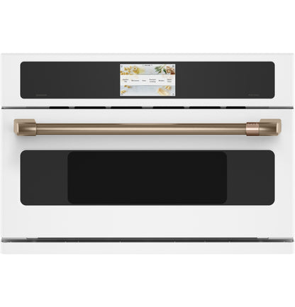 CAFE  30" Custom Speed Cook Oven with 120V Advantium Technology White - CSB913P4VW2