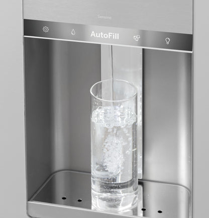 CAFE ENERGY STAR 27.8 Cu. Ft. Smart 4-Door French-Door Refrigerator in Platinum Glass Gray - CVE28DM5NS5