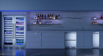 XO APPLIANCE XOU2470BCGS Tall Beverage Center, Glass with in Stainless Steel Trim in Stainless Steel - XOU2470BCGS