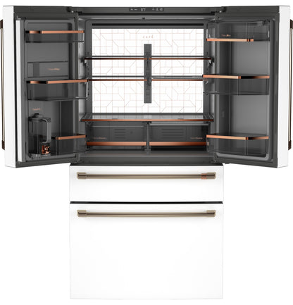 CAFE  ENERGY STAR 28.7 Cu. Ft. Smart 4-Door French-Door Refrigerator With Dual-Dispense AutoFill Pitcher White - CGE29DP4TW2