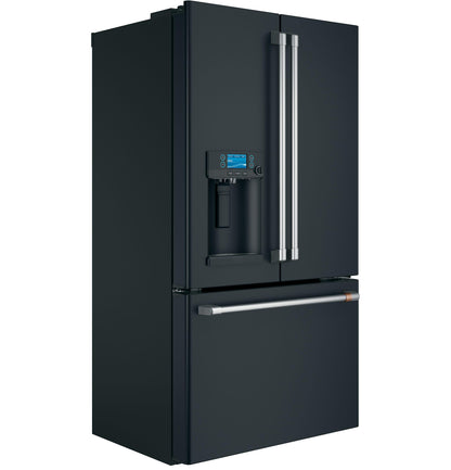 CAFE ENERGY STAR 22.1 Cu. Ft. Smart Counter-Depth French-Door Refrigerator with Hot Water Dispenser Black - CYE22TP3MD1