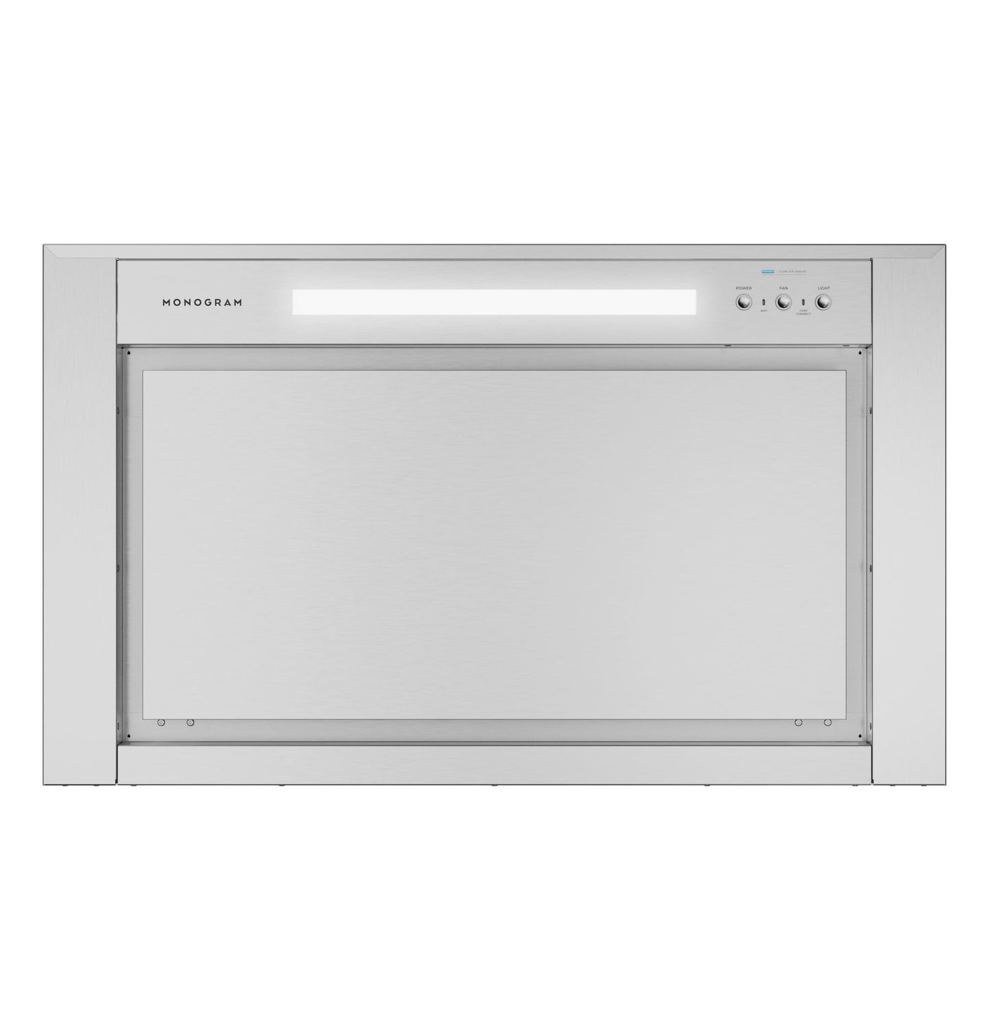 MONOGRAM Monogram 36" Wall-Mounted Pyramid Chimney Vent Hood with Air Quality Sensors in Stainless Steel - ZVWS361SRSS