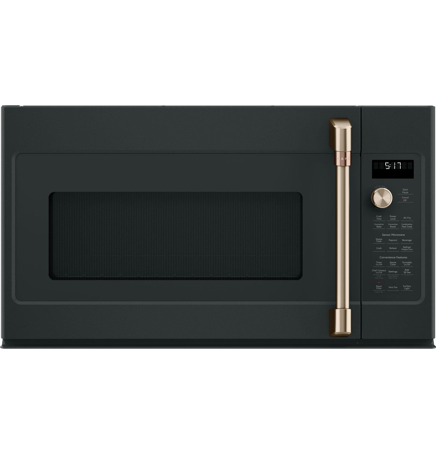 CAFE  1.7 Cu. Ft. Convection Over-the-Range Microwave Oven Black - CVM517P3RD1