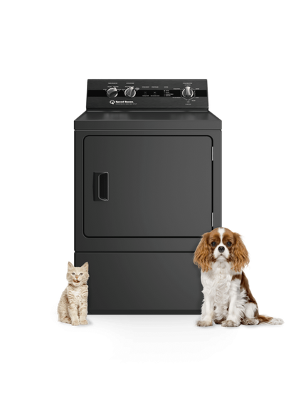 SPEED QUEEN DC5004BG DC5 Sanitizing Gas Dryer with Pet Plus Extended Tumble Steam Black - DC5004BG