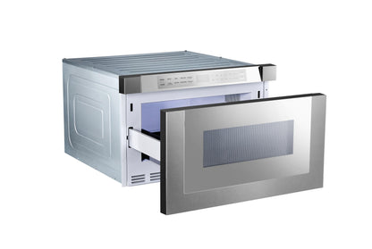 XO APPLIANCE XOMWD24SM 24" Built-In Microwave Drawer - Silver Mirror Finish Silver - XOMWD24SM
