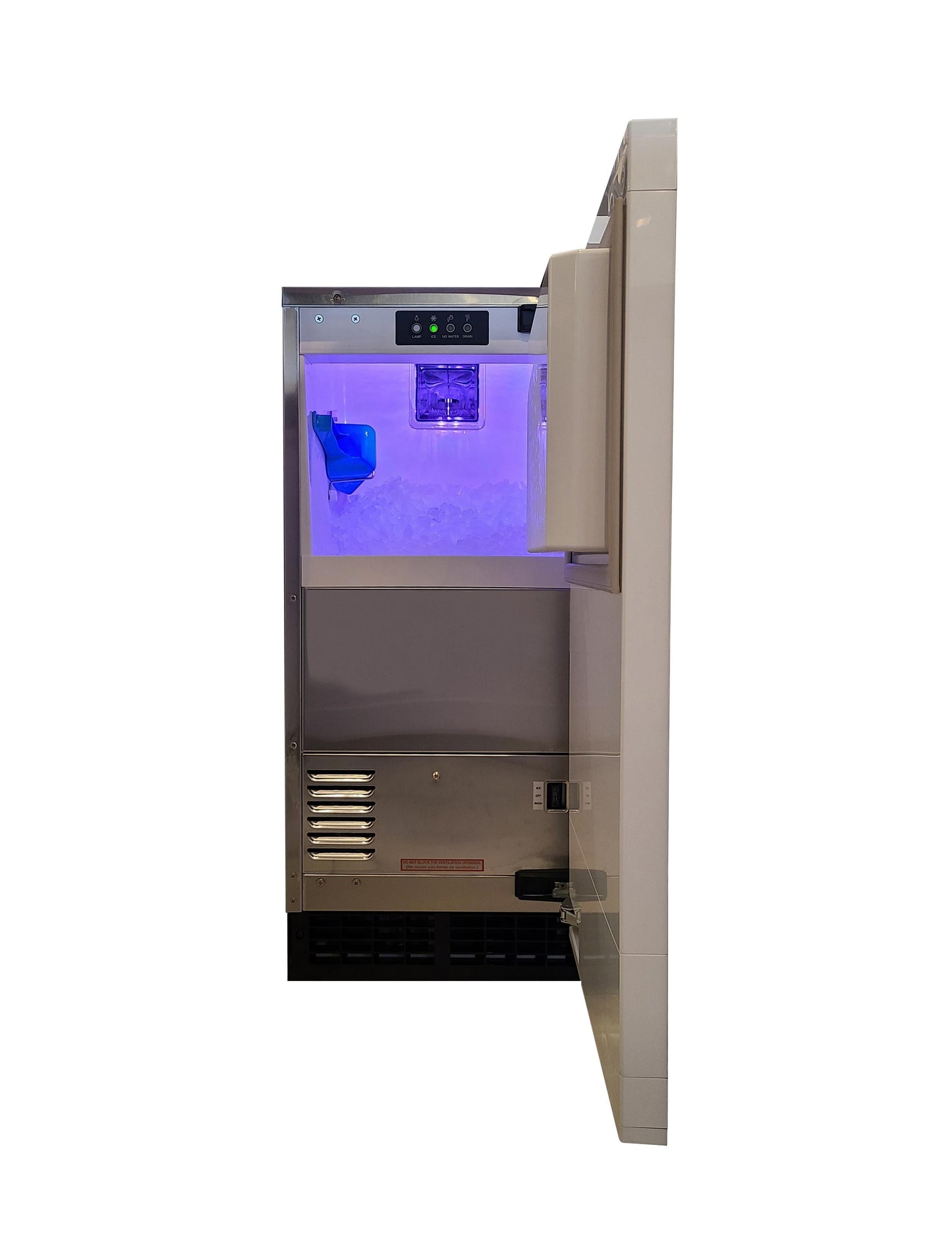 XO APPLIANCE XOUIM1585NOA 15" Nugget Ice Maker Panel Ready ADA Height Gravity Drain Custom Panel Ready - XOUIM1585NOA