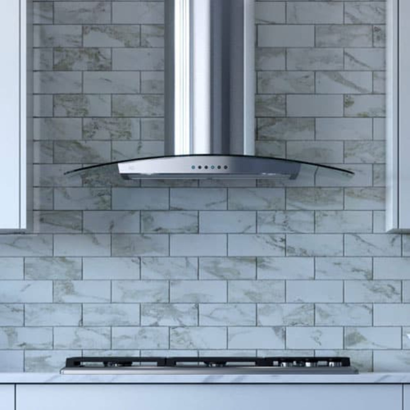 XO APPLIANCE XOM30GC 30" CCC 600/395 CFM Wall Chimney Hood Stainless/Glass in Stainless Steel - XOM30GC