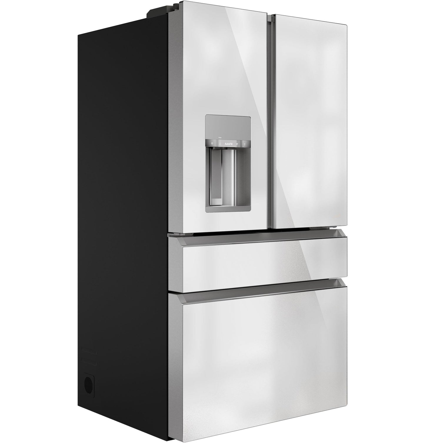 CAFE ENERGY STAR 27.8 Cu. Ft. Smart 4-Door French-Door Refrigerator in Platinum Glass Gray - CVE28DM5NS5