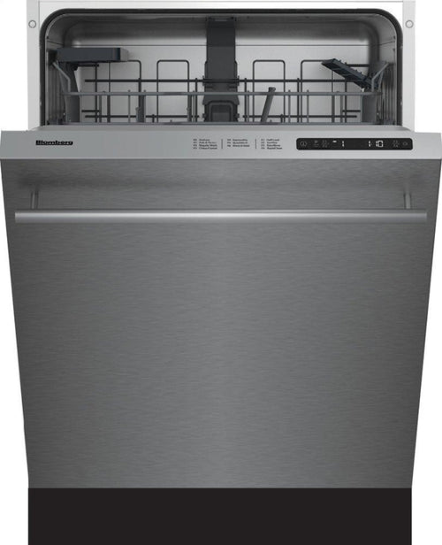 BLOMBERG APPLIANCES DWT51600SS 24in Dishwasher SS w/ bar handle 48dBA top control 6 cycle, beam on floor in Stainless Steel - DWT51600SS