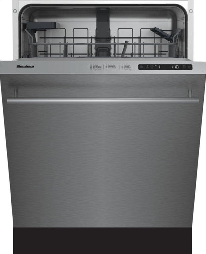 BLOMBERG APPLIANCES DWT51600SS 24in Dishwasher SS w/ bar handle 48dBA top control 6 cycle, beam on floor in Stainless Steel - DWT51600SS