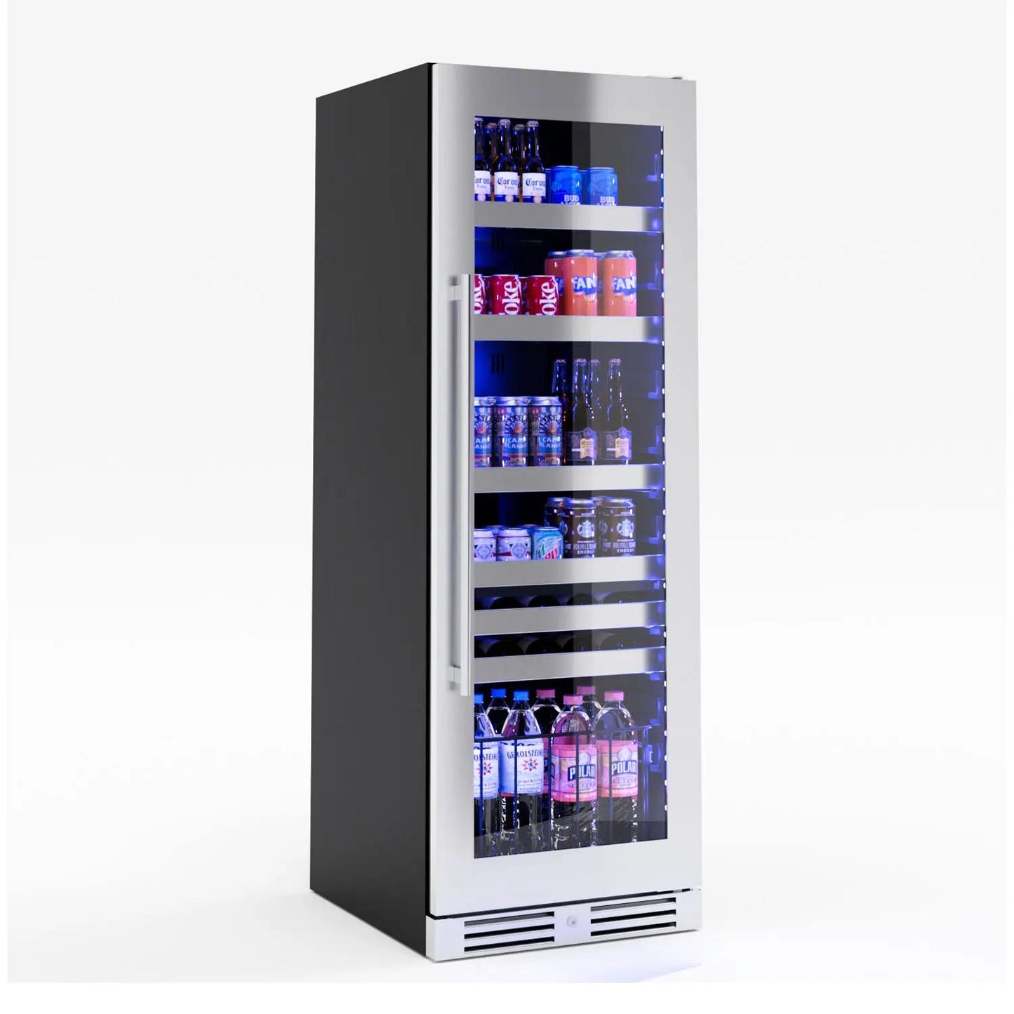 XO APPLIANCE XOU2470BCGS Tall Beverage Center, Glass with in Stainless Steel Trim in Stainless Steel - XOU2470BCGS