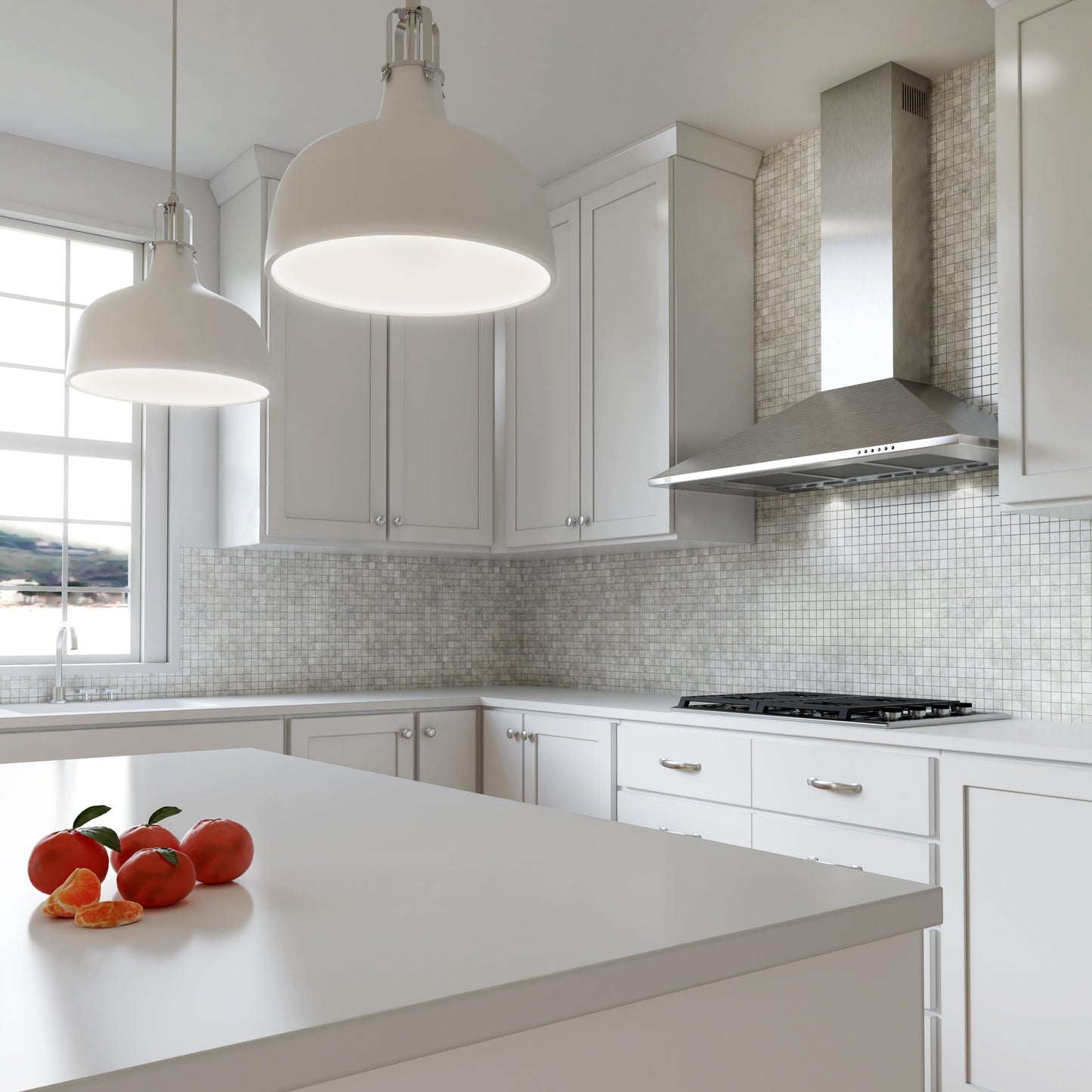 XO APPLIANCE XOB30SC 30" CCC 600/395 CFM Italian Made Wall Mount Chimney Range Hood in Stainless Steel - XOB30SC