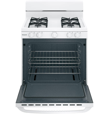 HOTPOINT Hotpoint 30" Free-Standing Gas Range White - RGBS300DMWW