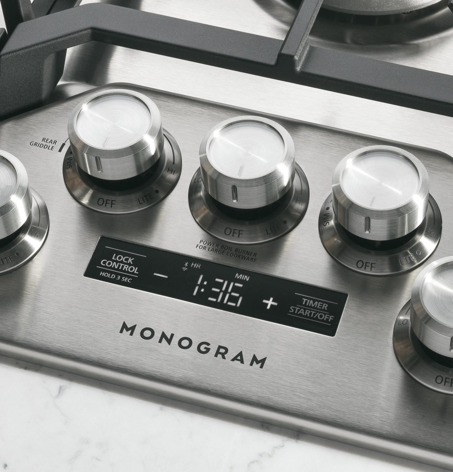 MONOGRAM Monogram 36" Deep-Recessed Gas Cooktop in Stainless Steel - ZGU36ESLSS