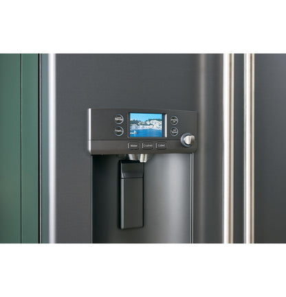 CAFE ENERGY STAR 22.1 Cu. Ft. Smart Counter-Depth French-Door Refrigerator with Hot Water Dispenser Black - CYE22TP3MD1