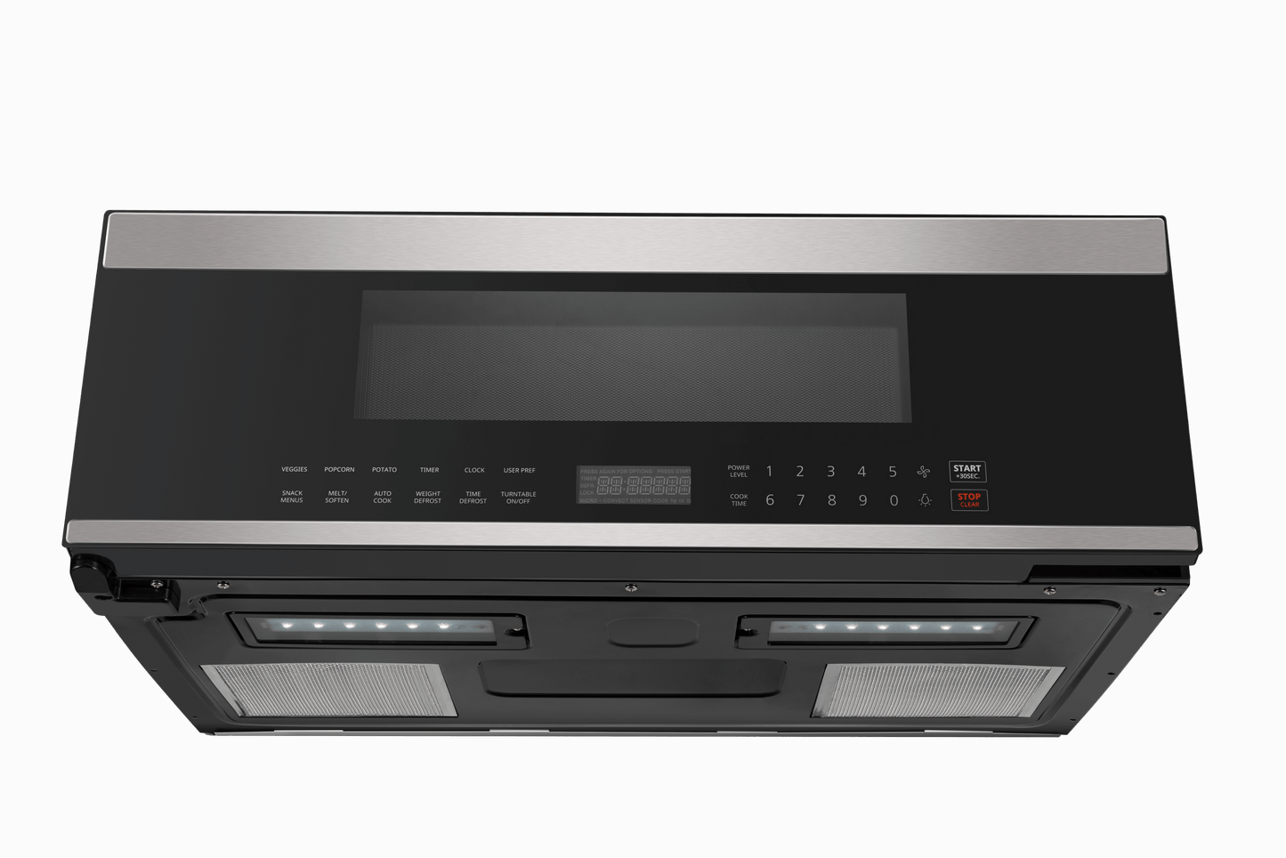 XO APPLIANCE XOOTR30LPS Low-Profile 30" Over-The-Range Microwave Oven in Black Glass with in Stainless Steel Trim Black On Stainless - XOOTR30LPS